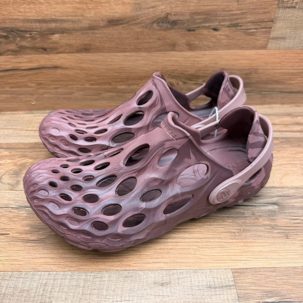 Merrell Hydro Moc Womens Mauve Pink Marbled size 7 Water Shoes Slip On Clogs EVA